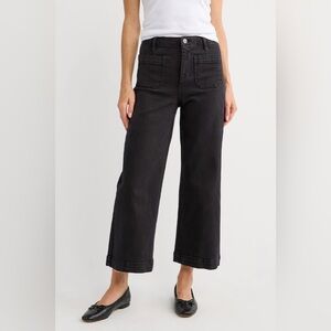 Social Threads Risen Amelia Cropped Patch Pocket Black Jean | Size 28
